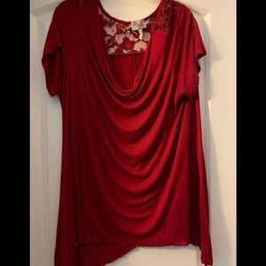 Red 3X shirt - great details